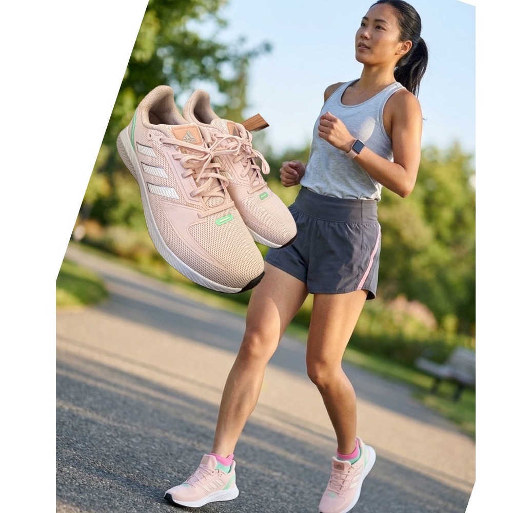 Adidas Runfalcon 2.0 Womens Running Shoes Pink Mint Green GV9573 Size 9.5